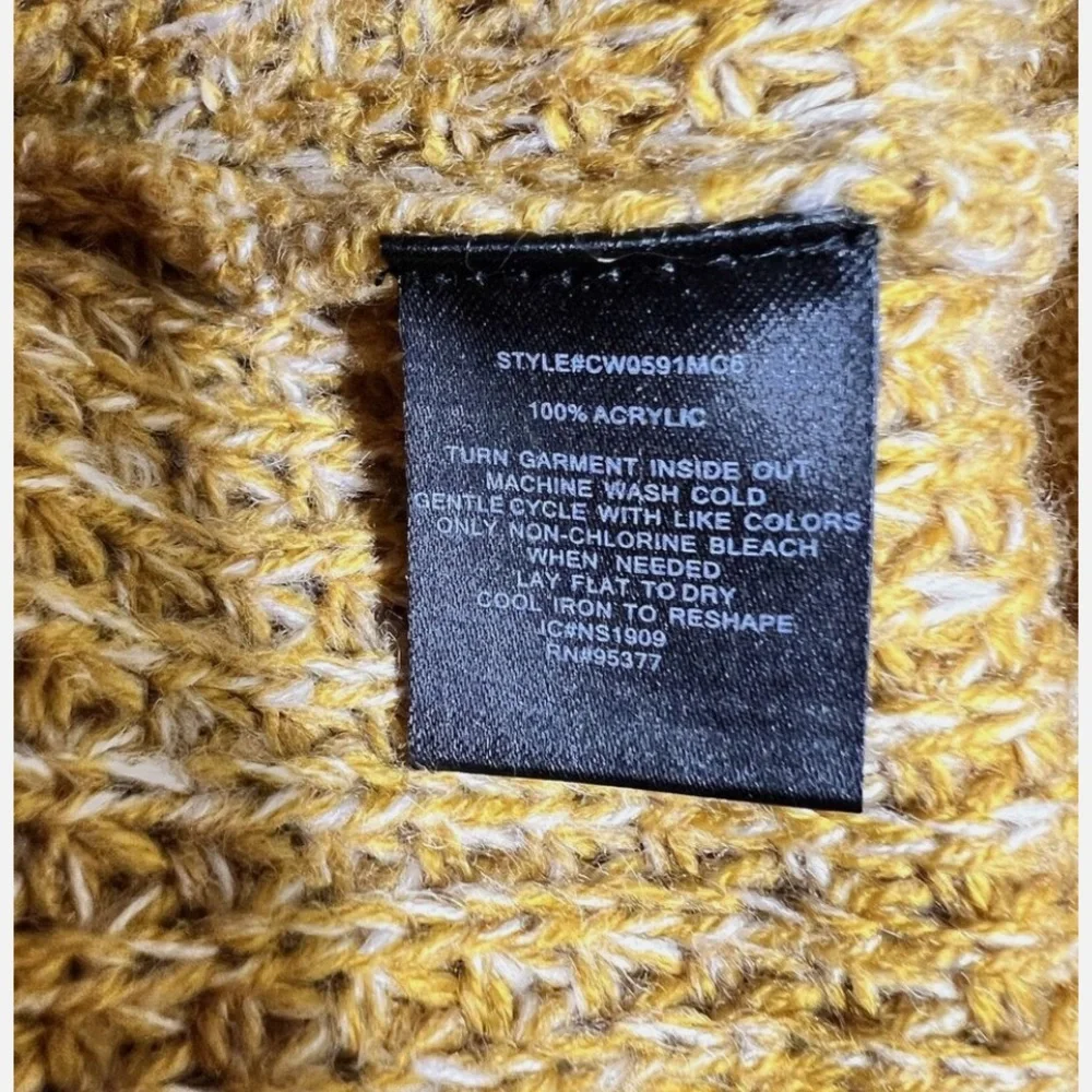 Sanctuary Sorry Not Sorry Ivory Chunky Knit Sweater Drop Shoulder Size Medium - Picture 4 of 4